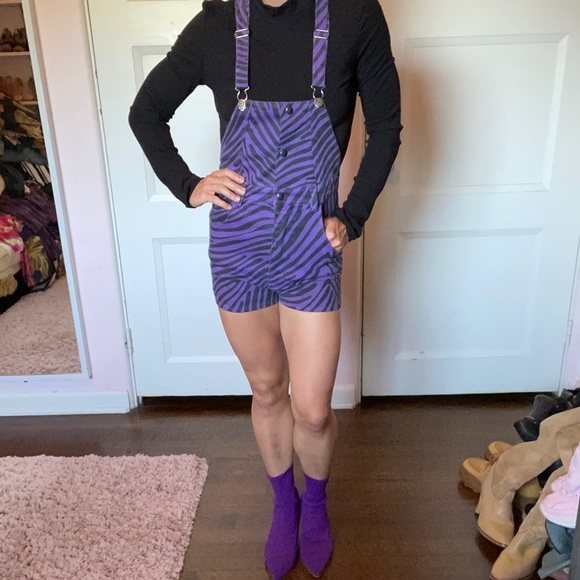 Zebra print overalls Clearance